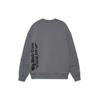 Li Ning Skateboard Series Fun Cartoon Print Warm Fleece Pullover Sweatshirt Unisex Sweatshirt Gray AWDRF81-1
