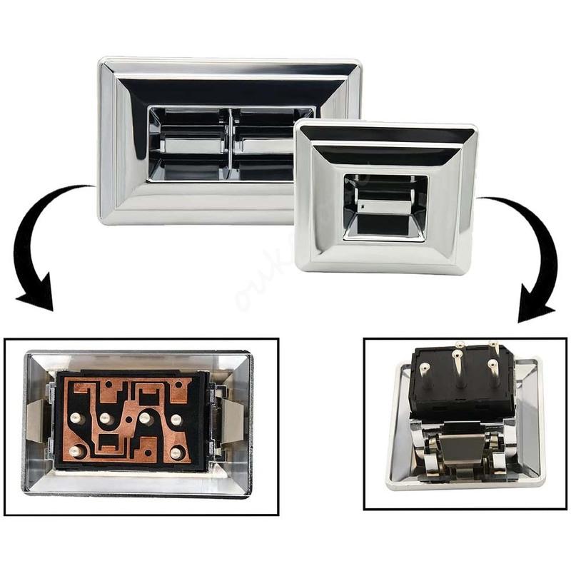 20043940 20061549 For GMC Chevy Buick Pontiac Cadillac Front Left And Right Chrome Power Window Switch Car Accessories
