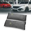 2pcs Gray Safety Strap Cover Pillow Seat Belt Pad Shoulder Cushion Decor for Car
