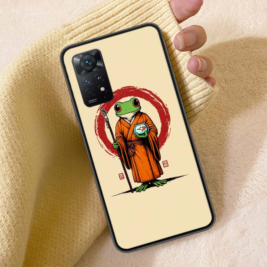 Cute Mouse Axolotl Frog Wizard Phone Case For Redmi Note 13 14 15 Pro Plus 12 13C 12C 15C 9 10 10C 9T 9C 9A TPU Soft Cover Clear