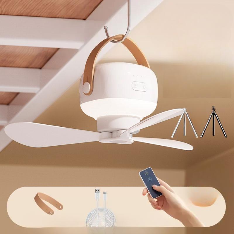 1 шт. портативный потолочный вентилятор перезаряжаемый светодиодный электрический вентилятор для дома и отдыха на природе потолочный вентилятор