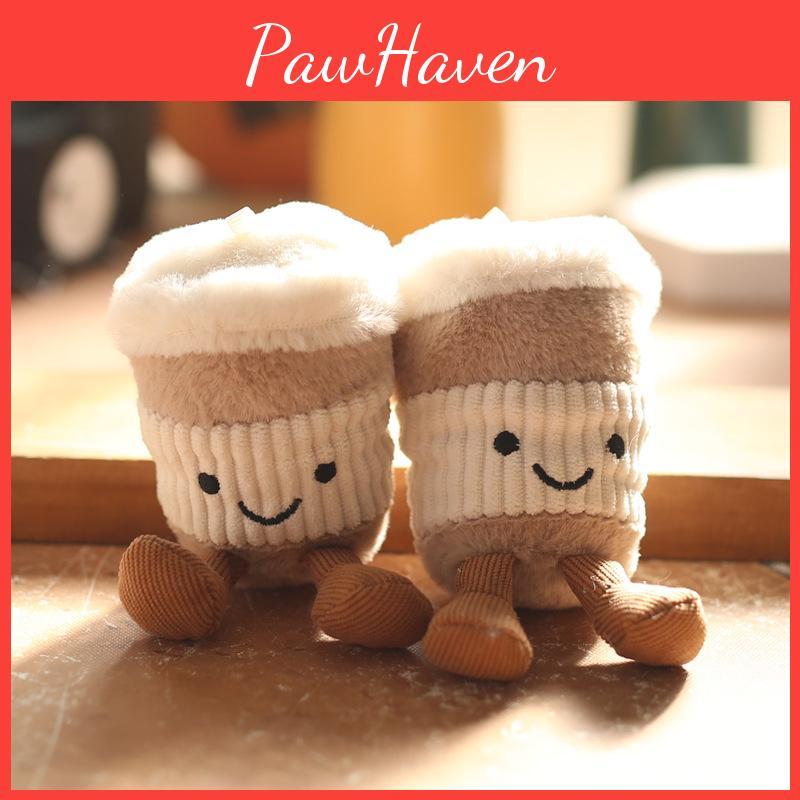 Milk Jellycat Tea Cup Design Plush Keychain Pp Cotton Stuffed Toy Gift For Girls