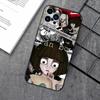 Чехол для телефона F-FranS B-BowS для iPhone 16,15,14,13,12,11,XS,XR,X,8,7,Pro,Max,Plus,mini Силиконовый Черный Чехол