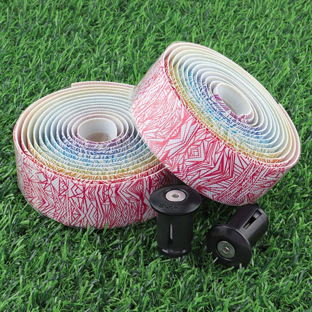 Two Rolls with Handle Blocking Handle Bar Tapes Ice Cracks Wrap Handle Tape Road Bike