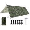 Portable Camouflage Camping Tarp 210T Polyester Yarn Awning Canopy Waterproof Foldable Ultra-light Picnic Backpacking Equipment