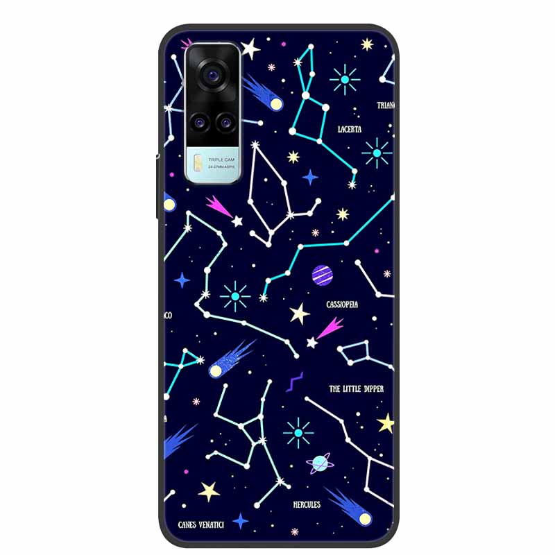 Чехол для vivo Y31 2021 Ударопрочный Мягкий силикон ТПУ Задняя крышка Для Vivo Y53S 4G Y31 2021 Y 31 Чехол V2036 Чехол для телефона Милый мультяшный