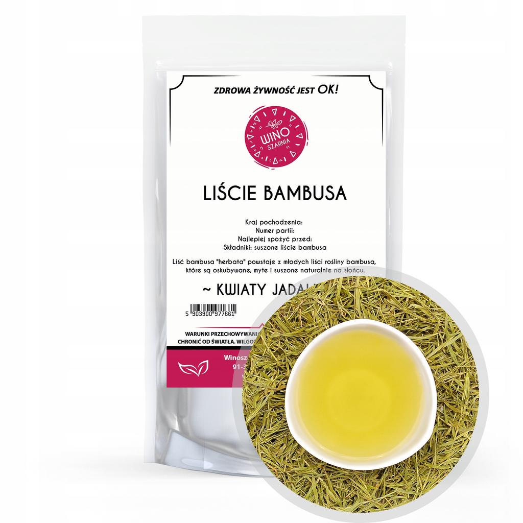 Liść Bambusa Suszony 250g Jadalne Liście Kwiaty Jadalne