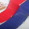 3Meters/lot 11cm Wide Red and Blue Pleated Chiffon Lace Clothing Shoe and Hat Skirt Decoration Pleated Lace Accessories