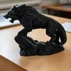 3D-печатная статуэтка волка, фигурка волка в механическом стиле, коллекционная скульптура волка, настольное украшение для офисного стола, полки