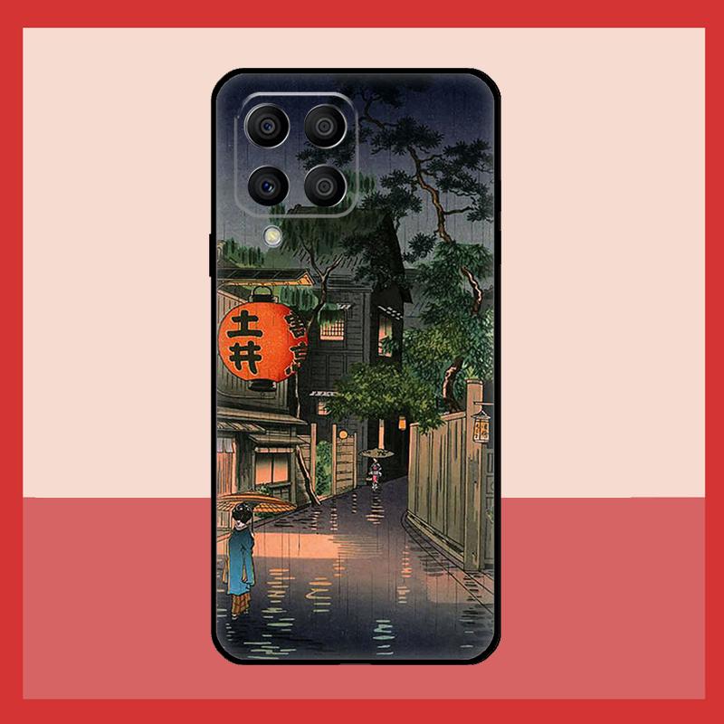 Японский чехол Укиё-э для Samsung Galaxy M56 M12 M06 M32 M52 M35 M55 M15 M11 M13 M14 M16 M36 M31 M53 M34 M54