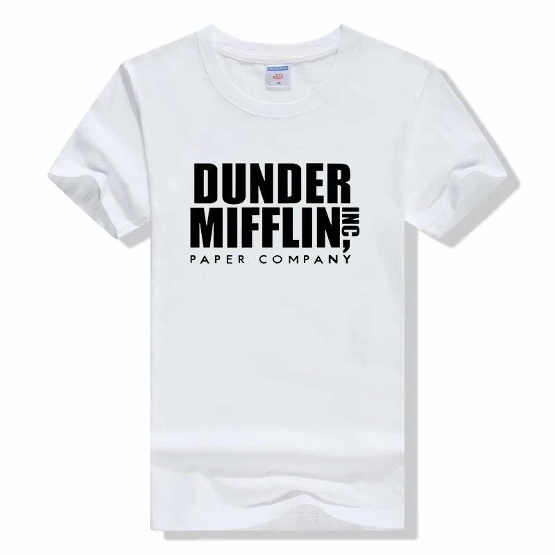 DUNDER MIFFLIN TShirt Fashion T-shirts Cotton Tshirt Office Tops Tees WoTshirt Boy Tees Summer Round neck Short sleeveds