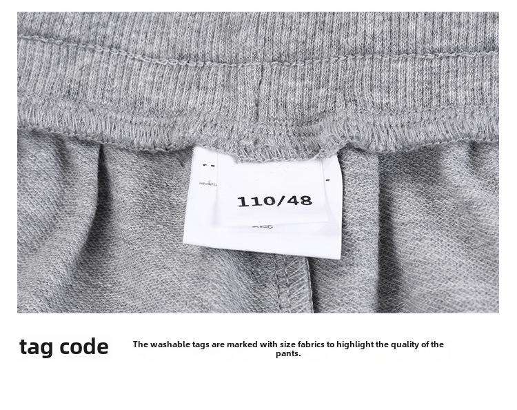 Спортивные брюки для школьной формы из чистого хлопка темно-синего цвета для учеников начальной школы — мальчиков и девочек, свободный крой, летние брюки.