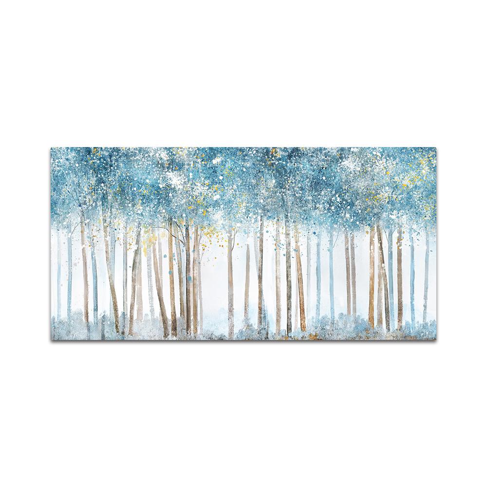Абстрактные постеры с деревьями и принты, настенная живопись на холсте, картины с белым березовым лесом для гостиной, украшения дома, без рамки