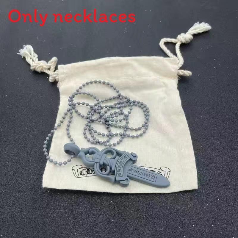 Силиконовое ожерелье с готическим мечом-крестом, разноцветное, для модной повседневной носки