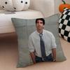 RRoss GellerClassic Character Cushion Cover Throw Pillow Cover Hidden Button Durable Polyester Chair Cushion