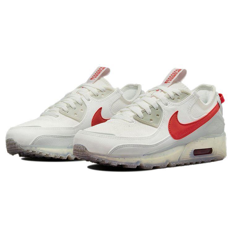 Nike Мужские кроссовки Air Max Terrascape 90 Белый Красно-коричневый Summit-White Pure-Platinum Wolf-Grey DQ3987-100