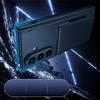 Samsung Galaxy Z Fold 8 Ultra Case, Card Holder, with Glass for External Screen, Blue