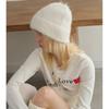Winter Warm Alpaca Wool Beanies Cold-proof Plush Bonnet Fashion Keep Warm Caps  Women Accessories