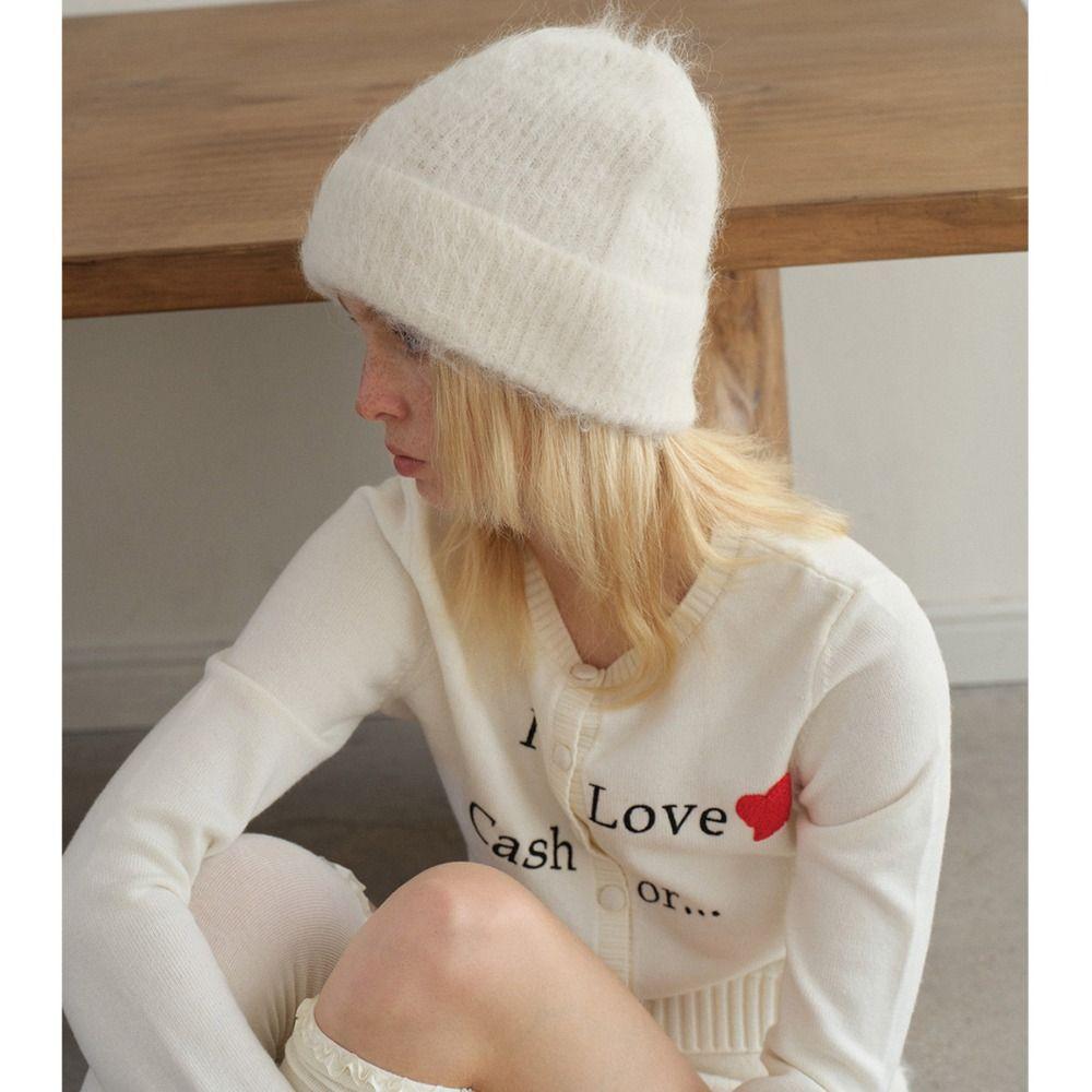 Winter Warm Alpaca Wool Beanies Cold-proof Plush Bonnet Fashion Keep Warm Caps Women Accessories