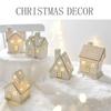 Белые рождественские деревенские домики Керамические настольные украшения Фарфоровый деревенский домик Праздничный декор