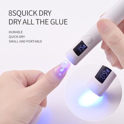 УФ-лампа для сушки ногтей, портативная USB-перезаряжаемая УФ-светодиодная лампа для быстрой сушки ногтей, ручная маникюрная лампа для инструментов для гель-лака