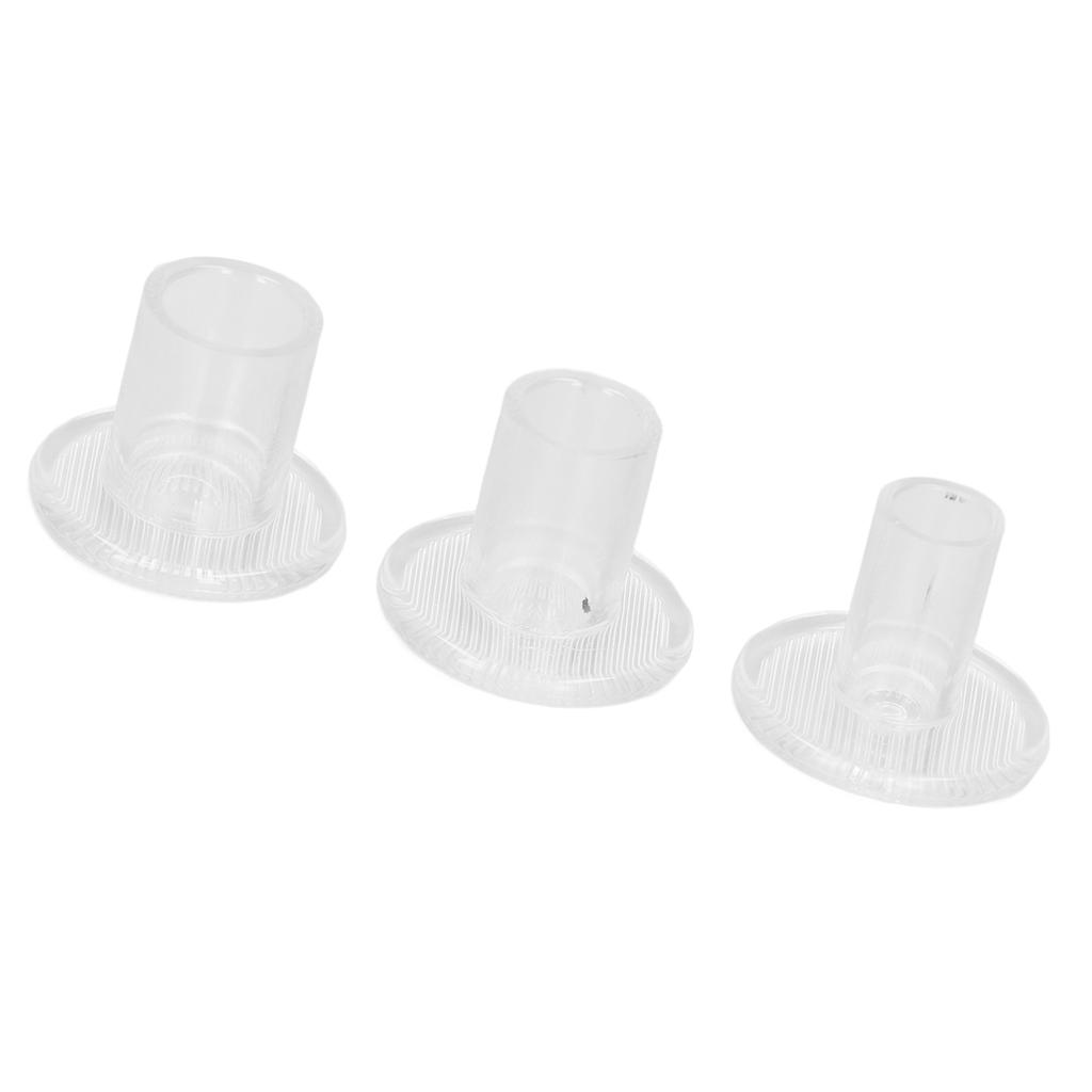 24 Pairs High Heel Protector Transparent PVC Heel Cover Repair Cap 3 Sizes for Walking
