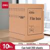 Deli Файловые коробки из крафт-бумаги, корешок 20 мм (10 шт.)