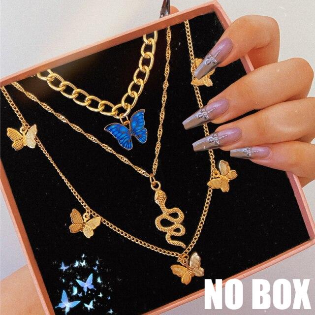 17KM Модное многослойное ожерелье со змеей и кристаллами для женщин и девочек, модная богемная золотая цепочка, ожерелье, ювелирные изделия для вечеринки