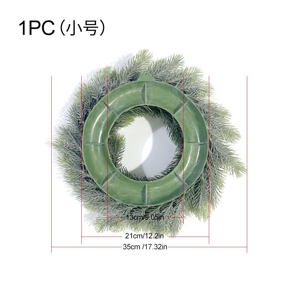 Имитация зеленых растений, искусственные сосновые иголки, поддельные венки, подвеска на дверь дома в виде сосновой шишки для рождественской вечеринки