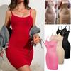 Full Slip Shapewear Under Dress for Women Tummy Control Strapless Shapewear Body Shaper Adjustable Spaghetti Strap
