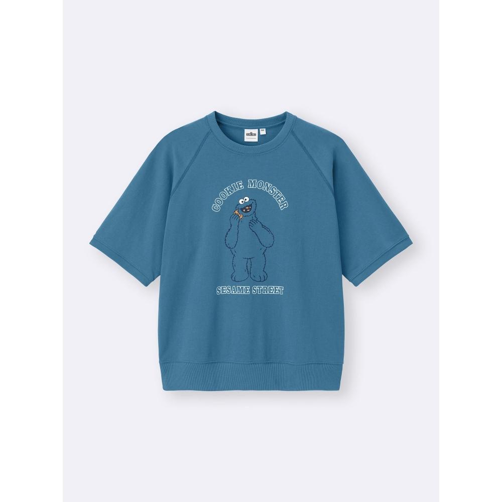 GU by Uniqlo Футболка с 5 рукавами Улица Сезам