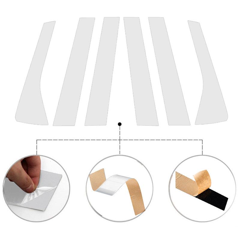 6 шт. автомобильных столбов, отделочные наклейки, автомобильные окна, двери, колонны, декор, стилизованные аксессуары, подходят для Hyundai Palisade 2020-2024
