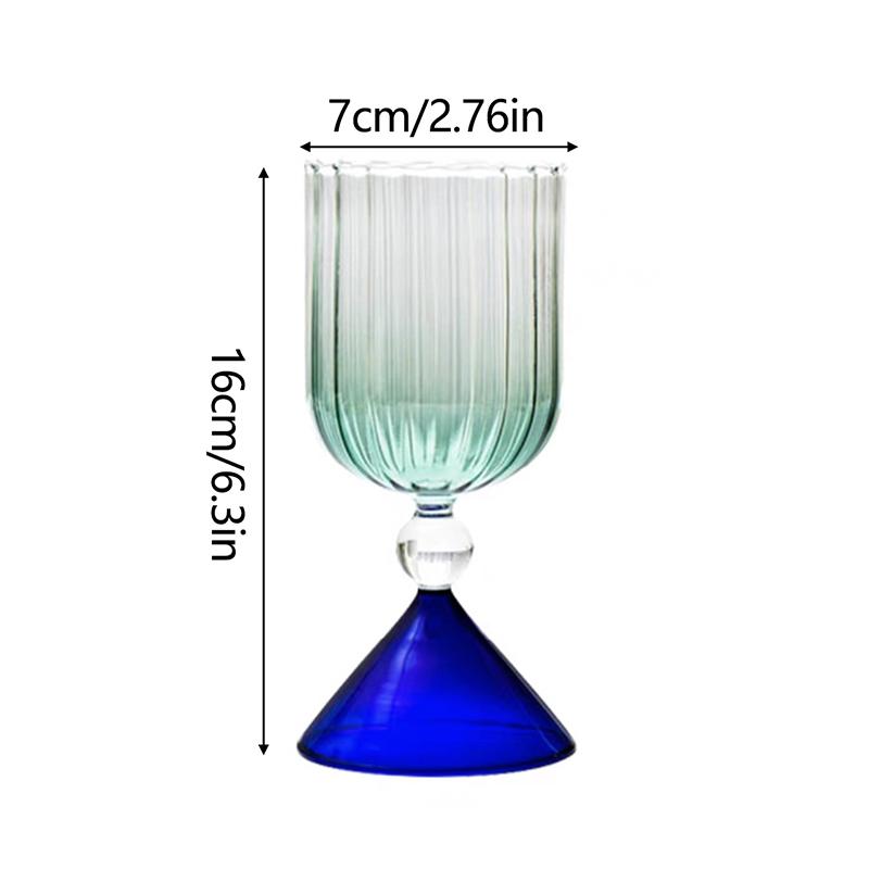 Creative Gradient Glass Champagne Wine Cup Whisky Cocktail Cup Ice Cream Dessert Yogurt Goblet Cup Party Bar Drinkware Supplies