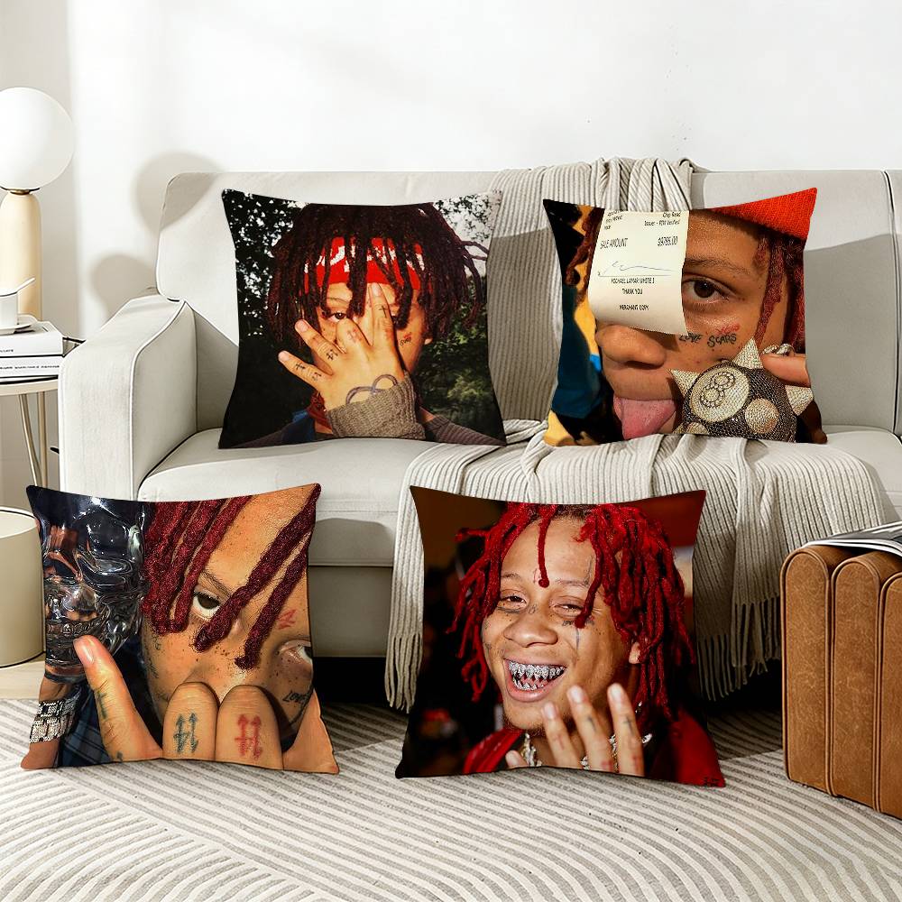 TTrippie RRedd Various Sizes Square Pillow Case For Car Home Bedchamber Decor