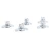 5pcs L Track Double Lug Threaded Stud Nut Fitting M10x20mm for Truck Bed Trailer   Control Pickup RV ATV