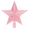 Christmas Tree Star - Shatterproof  Star Tree Top Ornament - Glittery Christmas Decoration -  8-inch Plastic Five-Pointed Star Tree Top Ornament