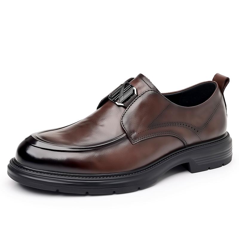 Fashion New Comfortable Man Loafers Handmade Casual Oxford Business Shoes Simple Slip On Flats Leisure Walk Male Walking Shoes Sneakers