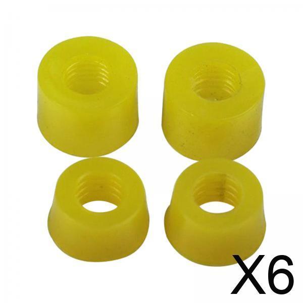 PU Skateboard Truck Bushing Set Conical and Cylindrical Pads for Pro Longboard Double Tilt Use