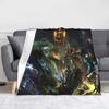 Вязаный плед по игре Dota Пушистый плед Декор для кровати и дивана Ультрамягкое теплое покрывало