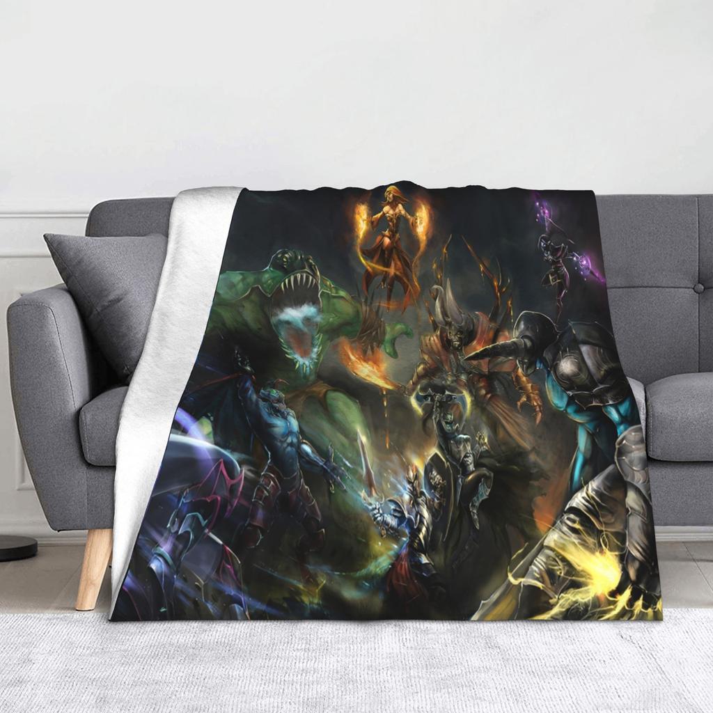 Вязаный плед по игре Dota Пушистый плед Декор для кровати и дивана Ультрамягкое теплое покрывало