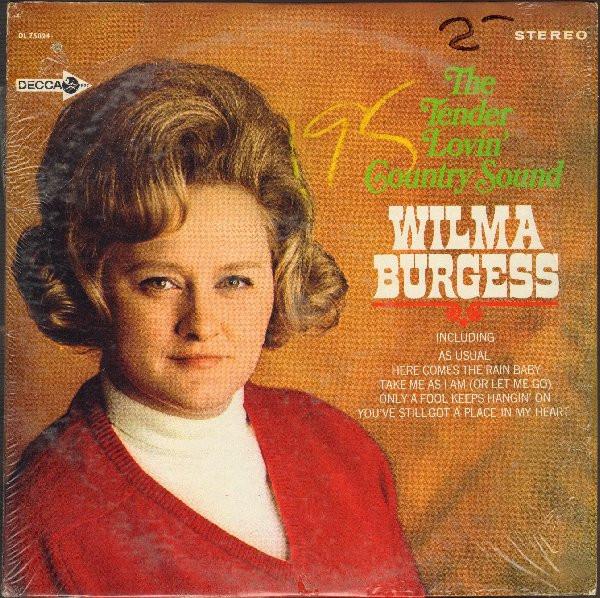 Виниловая пластинка WILMA BURGESS - The Tender Lovin' Country Sound Of DL75024 Decca 1968 США Фолк Б/у