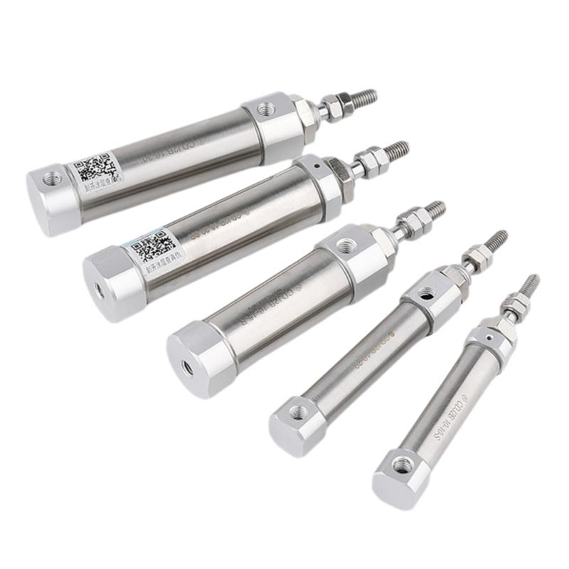 3Pcs CDJ2B Type Mini Pneumatic Air Cylinder Double Acting Single Rod 10mm 16mm Bore 10~200mm Stroke CDJ2B10 CDJ2B16