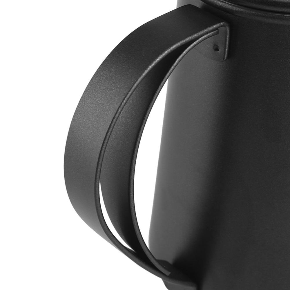 650ML Capacity Coffee Drip Pot Black Color Stainless Steel Kettle Home Brewing Kettle Home Use