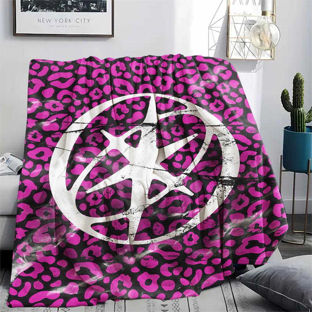 KATSEYE Printed Flannel Blanket, soft throw for bedroom sofa, washable, Christmas present, great gift.