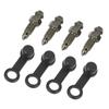 ACROPIX 4pcs Banjo Bolt Bleeder Screw with Cap for M6x1 Mm Motorcycle Brake Master Cylinder Black