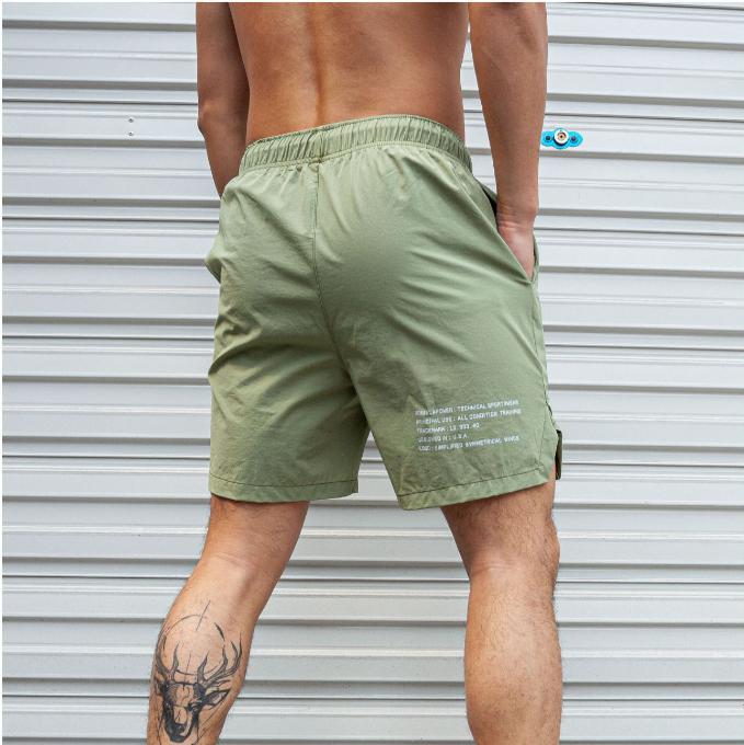 Мужские шорты Легкие тонкие шорты для бега, приседаний, фитнеса Мужская одежда для спортзала Быстросохнущие шорты на шнурке