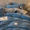 Hengyuanxiang Thickened Flannel Coral Fleece Bedding Set