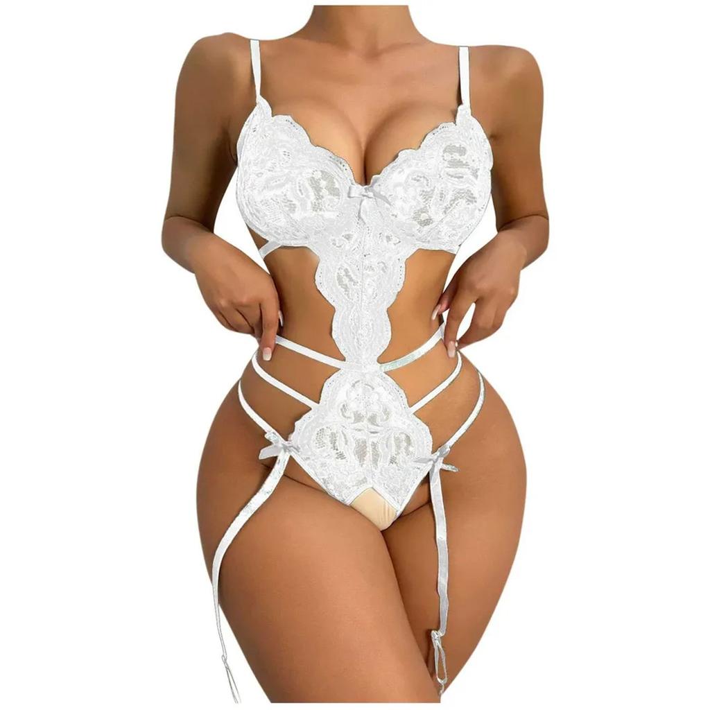 Дамское эротическое белье, сексуальный комплект с кружевным ремешком без стальных колец