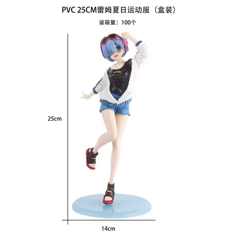 С нуля, другой мир Фигурка Рем Рем Рам анимация красивая девушка украшение модель двумерная кукла