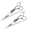 6.8 Inch Unique Design, Beautiful and Fashionable Hairdressing Scissors,high Quality, Essential Tools for Professional Barbers, Free Bag